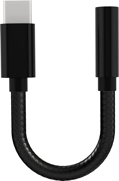 Usb C To 35mm Headphone Jack Adapter Type C To Audio Jack Braided Usbc Aux Dongle Converter