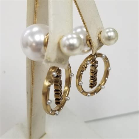 Christian Dior Mise En Dior Tribal Fuax Pearl Jadior W Crystal Earring