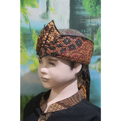 Jual Iket Kepala Sunda Jawa Blangkon Tradisional Anak Anak Batik USIA 1