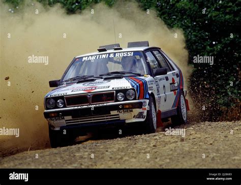 Juha Kankkunen (FIN) Juha Piironen (FIN) Lancia Delta HF 4WD GrA ...