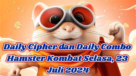 Sudah Rilis Daily Cipher Dan Daily Combo Hamster Kombat Selasa