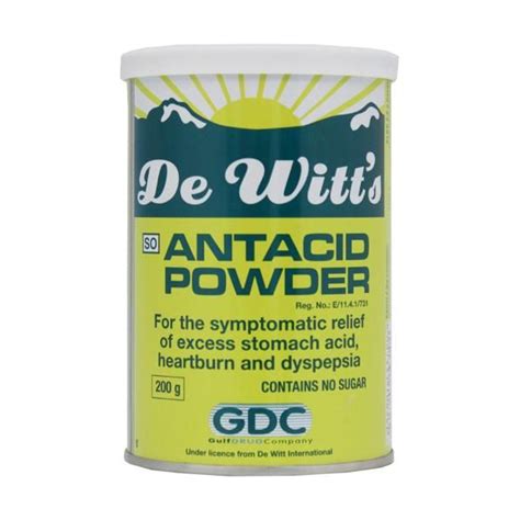 Aptekor Wholesale Gulf Drug Co Unscheduled De Witts Antacid Powder G