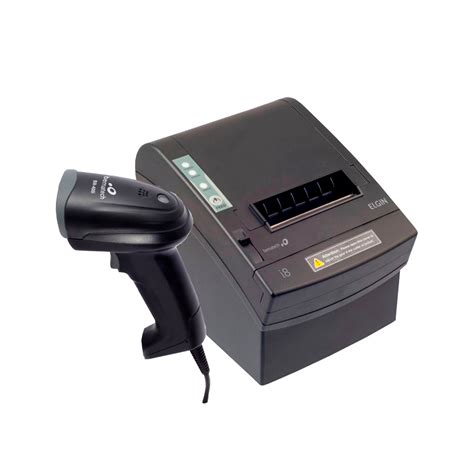 Maquina Codigo De Barras - Kit Impressora de Cupons Elgin I8 + Leitor de Código de Barras Bematech ...