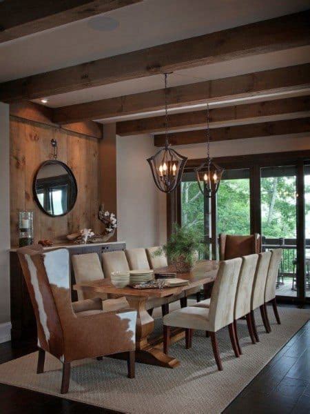 Top 40 Best Rustic Dining Room Ideas - Vintage Home Interior Designs