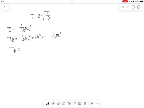 Solved The Two Pendulums Shown In Fig Each Consist Of A Uniform