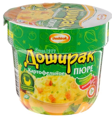 Пюре картофельное Доширак со вкусом курицы, 40г - купить с доставкой по ...