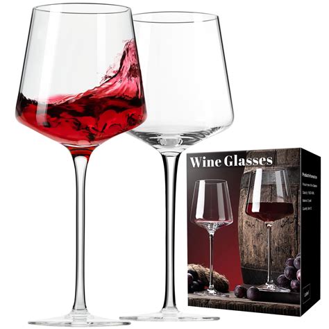 PARACITY Wine Glasses Set of 2, Red Wine Glasses, Wine Glasses for Red ...