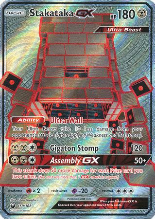 Stakataka Gx Full Art Ultra Rare Espa Ol Huntercard Tcg