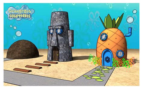 Pineapple house Spongebob House, House Illustration, 3d Photo ...