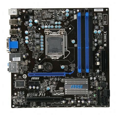 MSI H55M P33 MS 7636 Ver 1 4 Intel H55 Mainboard Micro ATX Socke