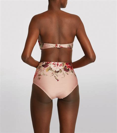 ZIMMERMANN Pink Cassia Balconette Bikini Top Harrods UK