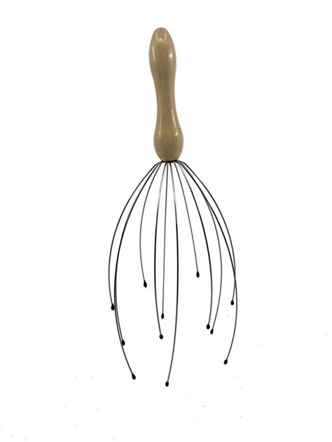 Wooden Handle Head Massager That Will Send A Tingle Down Your Spine Measurements 95 H Head