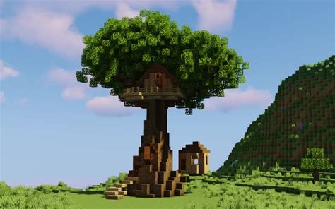 Simple Survival Treehouse Minecraft Map