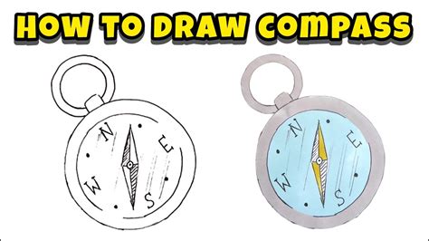 Follow Along And Watch How To Draw Compass Unveil The Magic Of Drawing Youtube