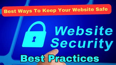 Website Security Best Practices YouTube