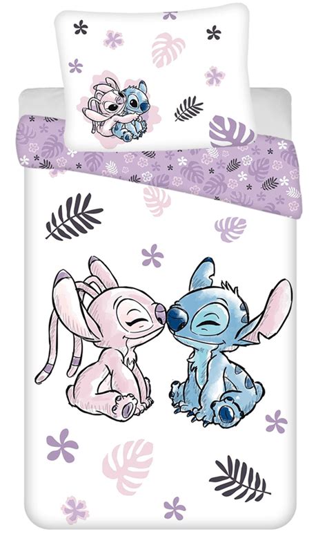 Lilo En Stitch Dekbedovertrek Stitch Angel 140 X 200 Cm 70 X 90 Cm