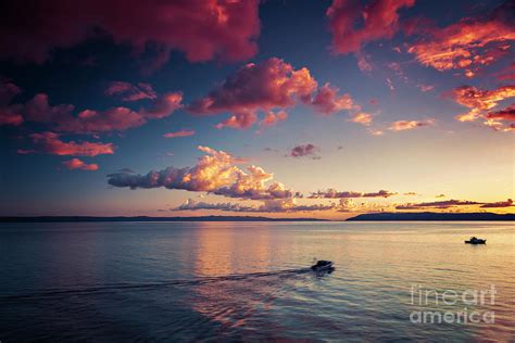 Pink clouds sunset Photograph by Sophie McAulay | Fine Art America