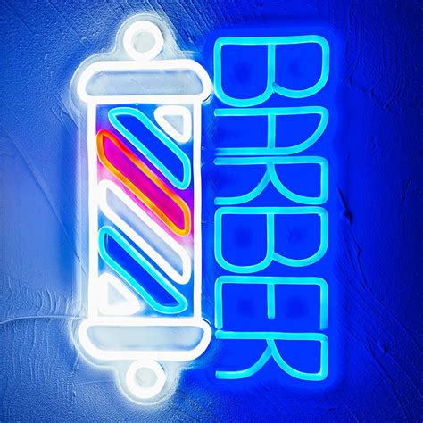 Barbershop Neon Sign BARBER JUNGLE