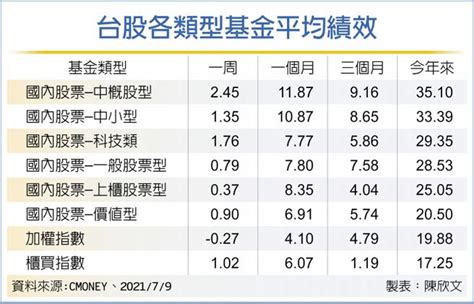 台股基金 今年報酬勝大盤 投資理財 工商時報