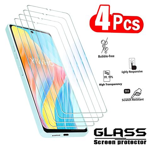 4pcs Tempered Glass For Oppo A79 A59 A38 A58 A78 4g A98 5g A53s A73 A93