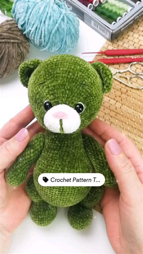 Crochet Pattern Teddy Bear Amigurumi Pattern Crochet Bear Crochet