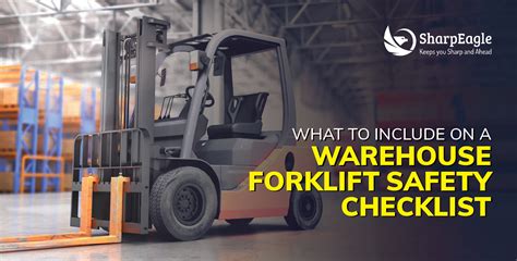 Sharpeagle Forklift Safety Checklist For Warehouse Sharpeagle