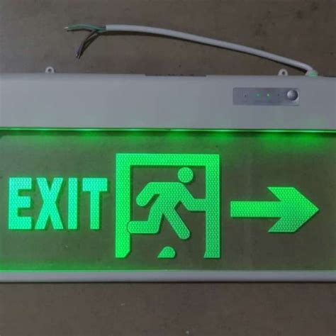 Promo Lampu Exit Led Org Lari Emergency Transparan Led Hijau Sign