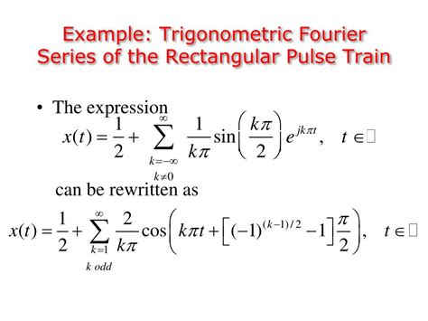 Ppt Chapter 4 The Fourier Series And Fourier Transform Powerpoint