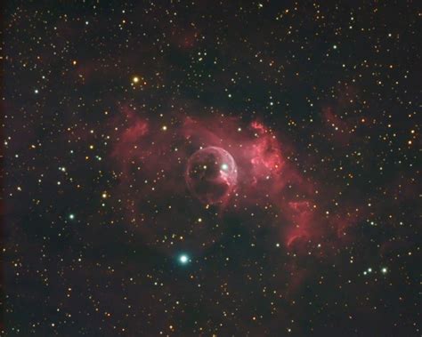 The Bubble Nebula Ngc In H Alpha Rgb Astronomy Magazine