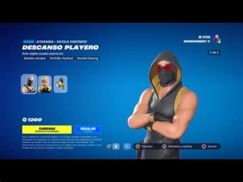 TIENDA DE OBJETOS Atuendo Skin DESCANSO PLAYERO Fortnite