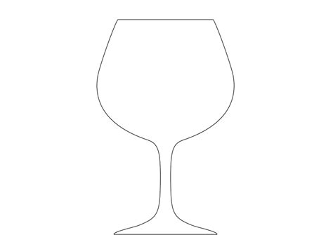 Wine Glass Outline Black Clip Art at Clker.com - vector clip art online ...