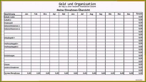 Überraschen 15 Tabelle Einnahmen Ausgaben Vorlage Vorlagen123