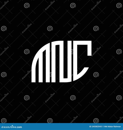 MNC Letter Logo Design on Black Background. MNC Creative InitMNC Letter ...