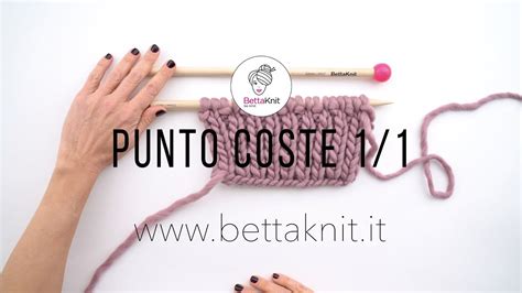 Lavoro A Maglia Punto Coste 1 1 YouTube