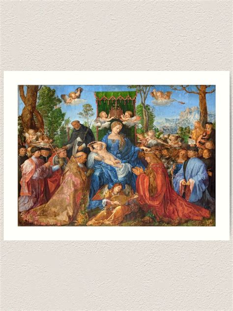 Albrecht D Rer The Feast Of The Rosary Art Print For Sale By