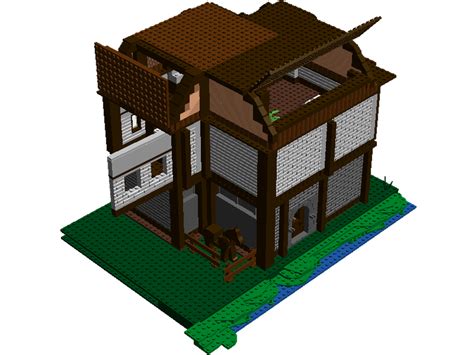 Lego Moc Tudor House By Skulduggerycitys Rebrickable Build With Lego