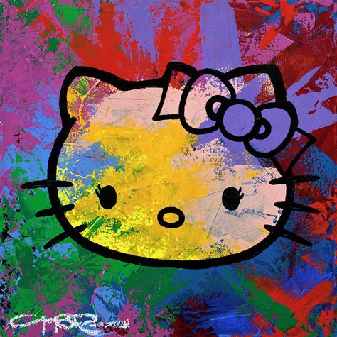 Hello Kitty Ii Painting By Guy Roames