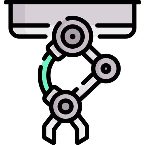 Robotic Arm Special Lineal Color Icon