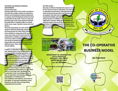 Co Operative Model Brochure By Belizedeptofcooperatives Issuu