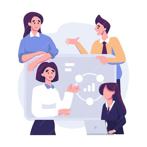 Ilustração de estilo plano de apresentação de produto de internet on