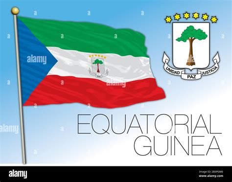 Bandera de guinea ecuatorial blanca Imágenes vectoriales de stock Alamy