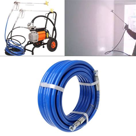 15m Airless Paint Spray Hose Tube Pipe 5000PSI Sprayer Fiber For