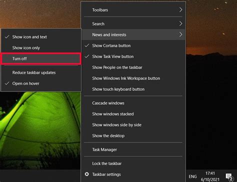 How To Turn Off News And Interests In Windows 10 S Taskbar Pcworld