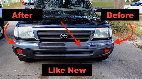 How To Restore Faded Plastic Bumper For Under Torch Method Youtube