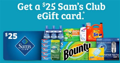 Sams Club Members Free Egift Card Southern Savers