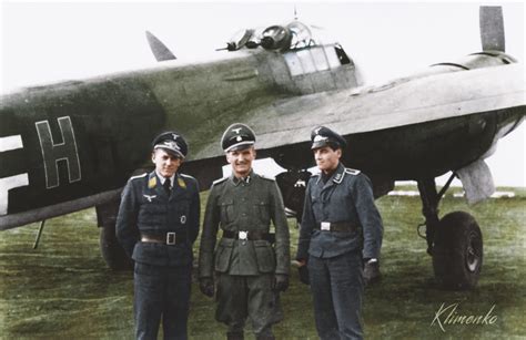 Luftwaffe Ju-88 Bomber Crew : r/Colorization