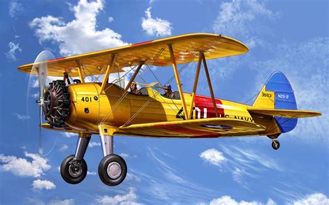 Stearman Pt Kaydet Plastic Model Airplane Kits Aircraft