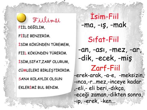 FİİLİMSİLER FİİLİMSİ NEDİR