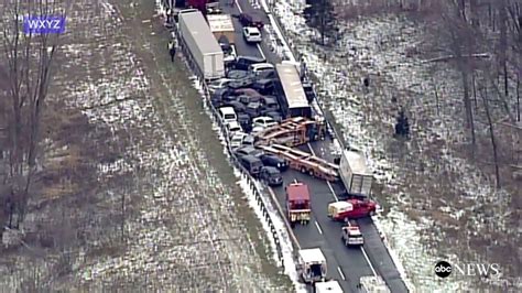 3 killed in snowy 40-car pile-up on Michigan highway - ABC7 Los Angeles