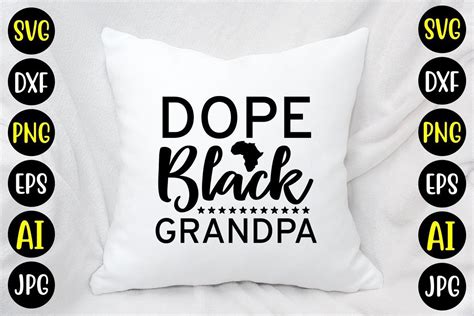 Dope Black Grandpa Svg Graphic By Svgmaker · Creative Fabrica